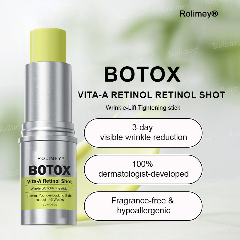 👨‍⚕️Made and shipped from the Australia💫Rolimey® Botox & Vita-A Retinol Shot Wrinkle-Lift Tightening stick- Last Day Promotion 70% OFF