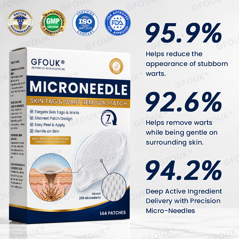 🎊✨GFOUK® 7-Day MicroNeedle Wart & Skin Tag Removal Patch