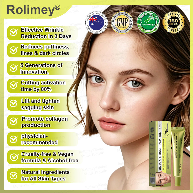 🪄🌟Rolimey® Multi-Peptide Retinol Shot Age-Reset Wrinkle-Lift Cream