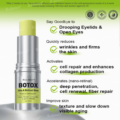 👨‍⚕️Made and shipped from the Australia💫Rolimey® Botox & Vita-A Retinol Shot Wrinkle-Lift Tightening stick- Last Day Promotion 70% OFF