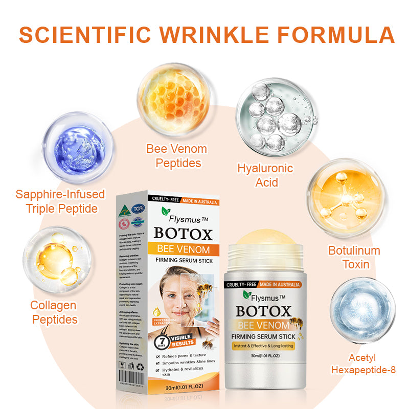 ✨✨LAST DAY 70% OFF🌟Flysmus™ Botox Bee Venom Firming Serum Stick🔥Made and Shipped from Australia