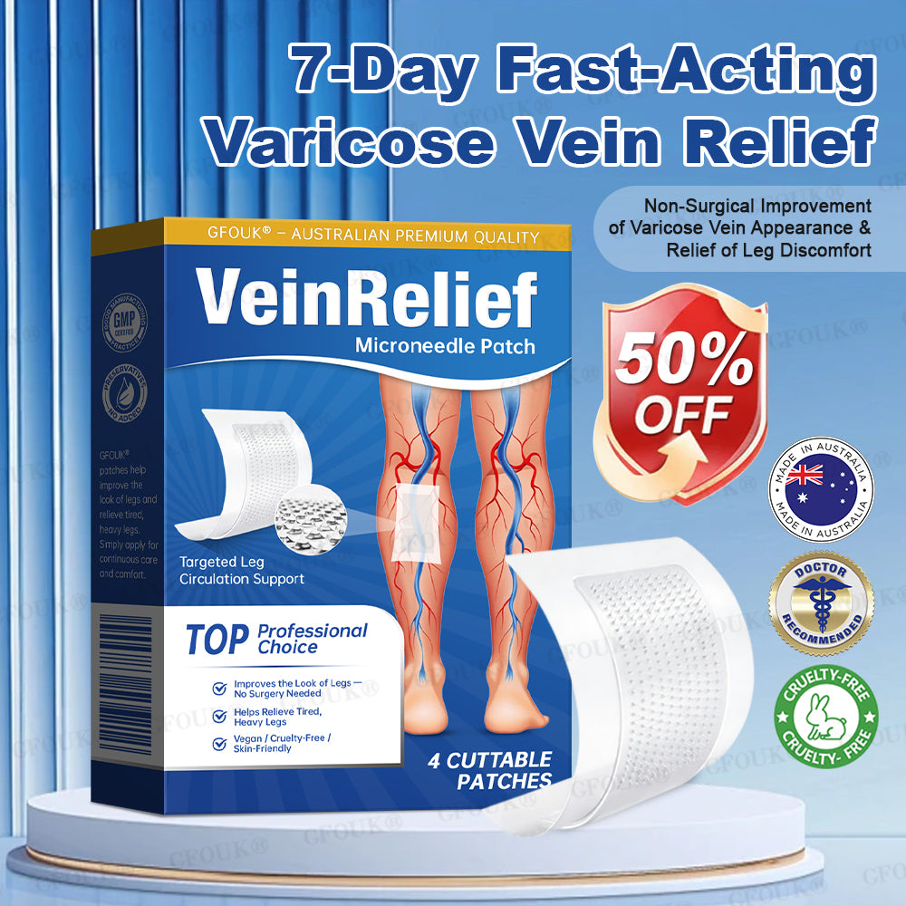✅GFOUK® VeinRelief Microneedle Patch ⚡Instant Relief, Long-Term Results