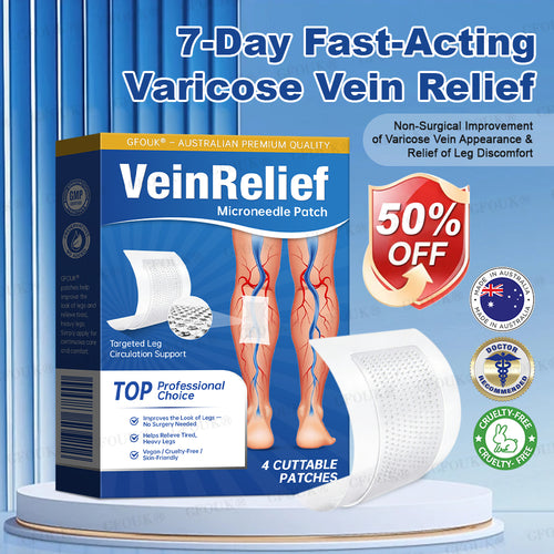 ✅GFOUK® VeinRelief Microneedle Patch ⚡Instant Relief, Long-Term Results