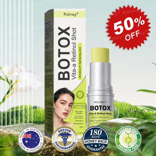 👨‍⚕️Made and shipped from the Australia💫Rolimey® Botox & Vita-A Retinol Shot Wrinkle-Lift Tightening stick- Last Day Promotion 70% OFF
